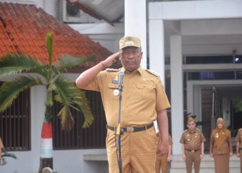 Komang Koheri S.E. Pimpin Apel Perdana Setelah Dilantik Menjadi Wakil Bupati Lampung Tengah