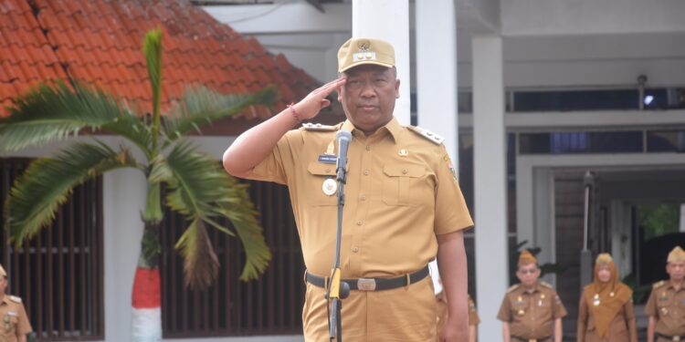 Komang Koheri S.E. Pimpin Apel Perdana Setelah Dilantik Menjadi Wakil Bupati Lampung Tengah