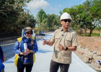 Gubernur Mirza Tinjau Perbaikan Jalan Gunung Sugih–Kota Gajah, Tekankan Kualitas Pekerjaan