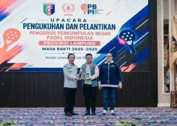 Pemprov Lampung Kembangkan Padel untuk Dongkrak Sport Tourism dan Ekonomi Daerah.